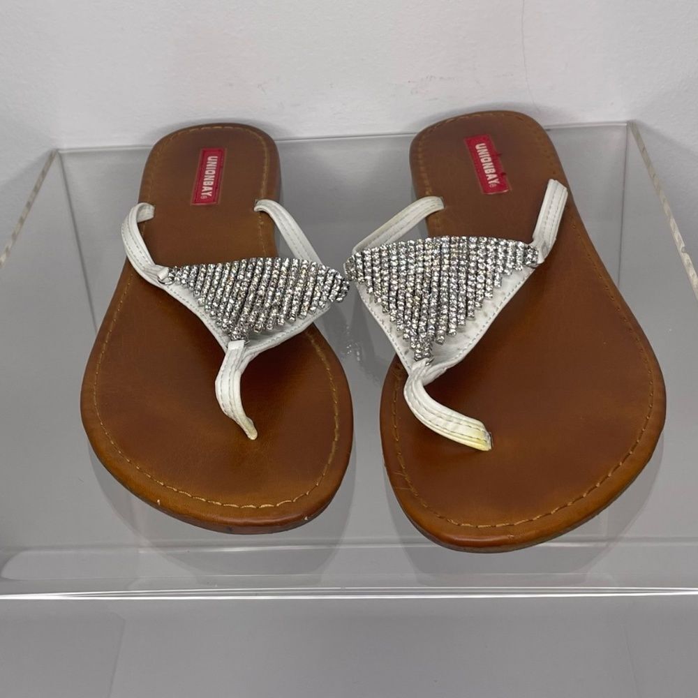 UnionBay- White Ice Flip Flop